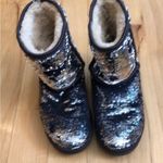 UGG Boots in Sequins Silver and Blue Size 7 Photo 5