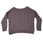 Main Strip  Cable Knit Women's Long Sleeve Sweater Oversized Slouchy Preppy Sz L Photo 1
