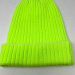 Neon green knit cap, NWOT Photo 2