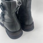 Free People Isla Boots Size 9 Moto Black Leather Buckles Zipper Edgy Boho Ankle Photo 6