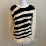 Trina Turk Irish Coffee 2 Alpaca Blend Zebra Stripe Sweater Photo 2