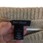 White House | Black Market  small wool blend sweater tan three-quarter sleeve boat Photo 4