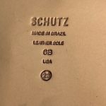 Schutz  Pink Leather Chain Slide Sandals Women's Size 6B Photo 5