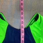 Dolfin Aquashape one piece swimsuit, navy/lime size 8 Photo 7