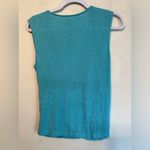 Athleta Breezy Wrap Tank Size Medium in Blue Yoga Workout Wear Athletic Photo 4