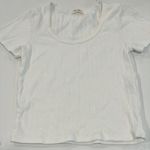 Brandy Melville white scoop neck tee Photo 0