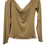 Lovers + Friends  beige ribbed 
Cut Out Off Shoulder Top size medium Photo 6