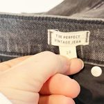 Madewell  High Rise Perfect Vintage Jeans Ripped Knee Raw Hem Lunar Black 28 / 6 Photo 2