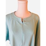 Vanity Fair Vintage  Womens MEDIUM Velour Robe Soft Green Zipper grannycore Photo 1