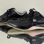 Lacoste Y2K Black Pink Shiny Patent Leather Shua 2 Casual Bowler Track Sneakers Photo 4