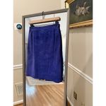 Vintage‎ Suede Leather High Waist Winslet Skirt Purple 9/10 Photo 2