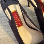 Cole Haan Size 10 Chocolate Brown Suede & Genuine Alligator Slingback Heels Photo 4