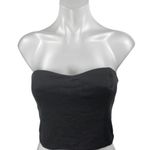 Aritzia Babaton Black Strapless Sleeveless Sweetheart Tube Bandeau Crop Top 4 Photo 0