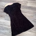 RARE vintage 1995 Mickey & Co little black velvet dress w/ rhinestone Disney Size L Photo 8