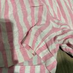 Old Navy Women's Linen-Blend Striped Shorts 3.5 Inseam Pink size medium Photo 4