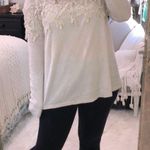 Mittoshop size small ivory crochet sweatshirt Photo 0