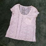 Kimchi Blue  Lace Top Ecru Scoop Neck Pocket M Photo 4