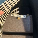 Sioni Black and White Striped Long Sweater Vest | Women’s Size Large Photo 1