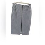 Cato  Size 8 Blue and White Striped Pencil Skirt Photo 5