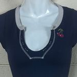 Urban Outfitters  Go for Gold Seamless Blue Cherry Top size XS/S Photo 4