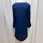 Leifsdottir for Anthropologie blue embroidered shift or tunic dress women’s 4 Photo 1