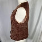 Talbots Womens Vest Size 8 Brown Gold Floral Tapestry Career Party Vintage Photo 4