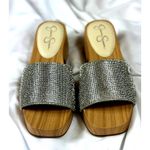 Jessica Simpson  Rexile Silver Shimmer Sand Sandals Silver 7 Photo 14