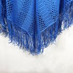 New Directions Large Tank Top Blue Crochet Fringe Western Mature Country 1793 Photo 5