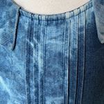 YA Los Angeles  Blue Tie Dye Denim Look Collared Dress Womens Small Summer Photo 8