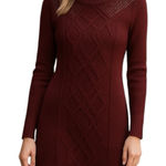 Tommy Hilfiger  Two-Tone Maroon & Navy Sweater Dress Size Small Preppy Photo 0