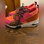 Leopard & pink‎ wedge boutique tennis shoes Pink Size 5 Photo 2