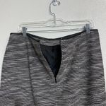 Calvin Klein  Black Zip Back Lined Faux Leather Trim Mini Pencil Skirt Sz 12 Photo 6