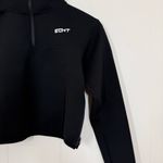 ECHT  Black Pima Cropped Half Zip Photo 3