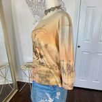 Vintage Tan Brown Early 2000's Western Cowboy Graphic Print Long Sleeve Top L Size L Photo 3
