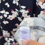 EUC J. Jill Wearever Collection Navy Floral Dress Generous XS Photo 5