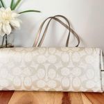 Coach NWT Fiona Zip Tote Bag and Double Zip Wallet In Signature Canvas Photo 4