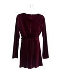 Lulus  Romantic Moves Velvet Romper Burgundy Size XL Party Festival Playsuit Boho Photo 3