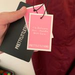 Pretty Little Thing Burgundy Silky/ Satin Dress Photo 8