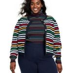 [La Ligne] x Target Navy Blue Textured Striped Cardigan Sweater Chunky Knit 2X Photo 0