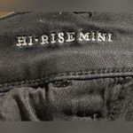 American Eagle  high rise jean mini skirt size 8 black Photo 4