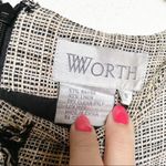 Worth Tweed Pattern Short Sleeve Linen Blend Career Dress Size 6 Photo 6