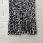 Rebecca Taylor  snow leopard cap sleeve peplum top stretchy‎ women's size S Photo 2
