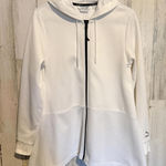 Puma  Woman's Small White Zip Up Hoodie Mesh Hem Athleisure Lightweight Jacket Photo 0