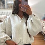 These Three Boutique Brooklyn mineral washed pullover - white melange Photo 0