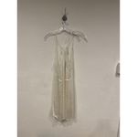 Pinko Dress Womens 6 Sheer Animal Print Sleeveless Overlay Made Italy White Photo 3