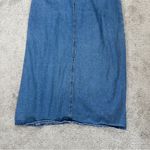 White Stag  Women’s Vintage Sleeveless Denim Midi Dress Embroidered Western XL Photo 6