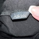 Aakasha Black Asymmetrical Long Sleeve Lagenlook Viscose Blend Tunic Dress Size L Photo 9