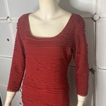 Max Studio  3/4 Sleeve BodyCon Ruffle Dress Size Medium Photo 1