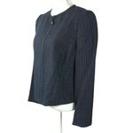 Akris Punto  Tweed Zip Up Jacket Size 12 Office Work Corporate Designer Feminine Photo 3
