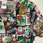 Rudolph The Red‎ Nose Reindeer Holiday Christmas Festive Scrubs Size Medium Green Photo 2